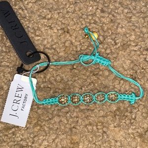 J. CREW rope bracelet with pave balls
